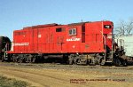 (ex-SOO) I&M Rail Link GP9 118, at Clinton, Iowa. December 7, 1998. 